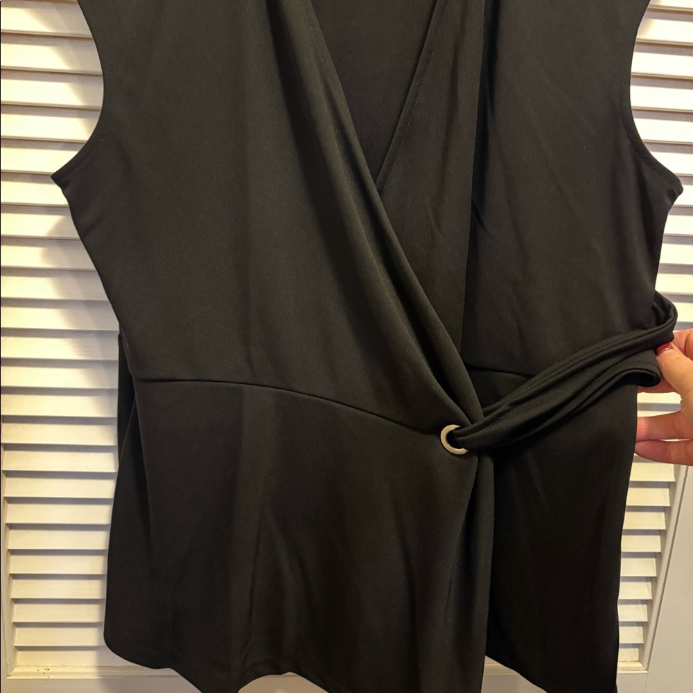 Tommy Hilfiger black peplum top